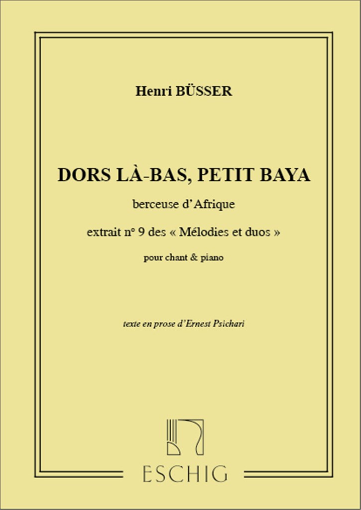 Dors La-Bas..Cht-Piano (Psichari